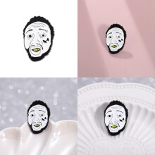 Unieke Odb-badge stijlvolle broche voor hiphopmuziekliefhebbers met creatief letterontwerp