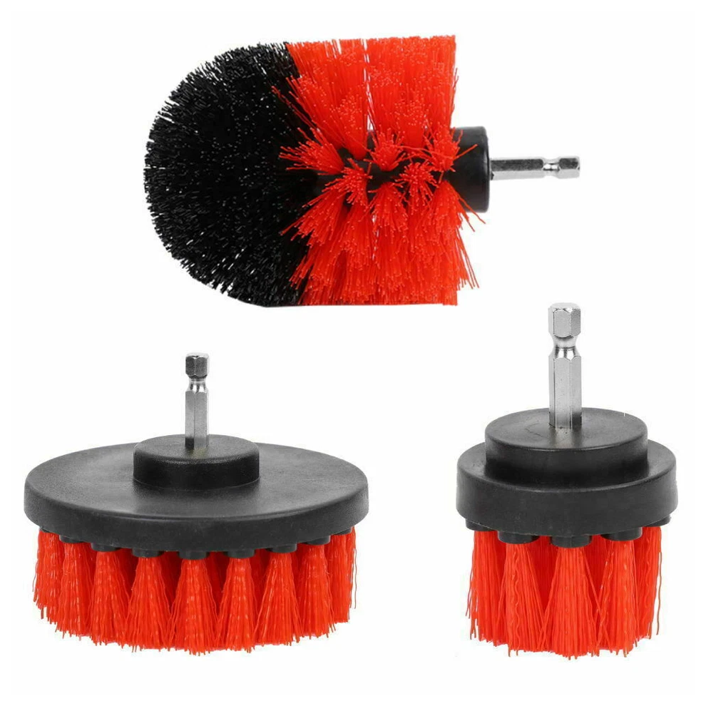 3Pcs Hard Bristle Drill Brush Attachment Power Scrubber Set-image-OPC-PGW5R5C-NEW