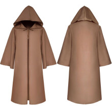 (Coffee,Adult S)Star Wars Jedi Krieger Kapuzenumhang Cape Robe Kostüm Cosplay Party Halloween