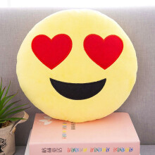 (In Love)13 Emoji Emoticon gelb rund Kissen Kissen Stofftier Plüsch weich Wohndeko