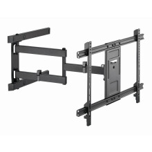 Steun Muur TV - GEMBIRD - Volledige Beweging - 37'' tot 80'' - Kantel- en Draaimogelijkheid - VESA 200x200 tot 600x400 mm