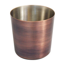 Large Presentation Cup 8.5cm Antique Copper Stainless Steel Food Serving Display