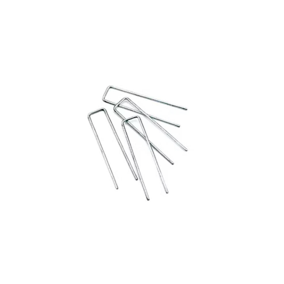Apollo Gardening Ground Hooks Metal Staples 20 Pack For Weed Fabric Fleece Polythene Garden