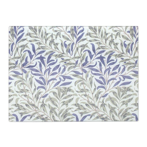 Willow Bough Glass Cutting Board 40x30cm Multi Colour Heat Resistant Kitchen