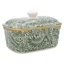 Larkspur Butter Dish Fine China Multi Color Elegant Design for Butter Storage