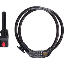 Bike Lock 180cm Cable 4 Digit Combo Long Steel Weatherproof Medium Use Indoor