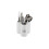 Dimples Cutlery Holder Set of 3 Ceramic with a Handle White Kitchen Organizer 1