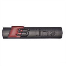 (Black)3D S Line Sline Kühlergrill Sport Emblem Badge Karosserie Aufkleber für Audi A3 A4 B6 B8 B7 B5