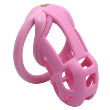 (SMALL) Resin Cock Cage Cobra 3.0 Male Chastity Device with 4 Rings Penis Male Lightweight Chastity Cage for Man Penis Bondage Exercise Male Sex Toy