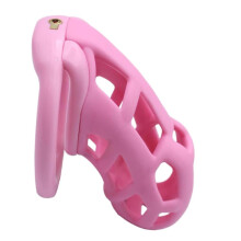 (STANDARD) Resin Cock Cage Cobra 3.0 Male Chastity Device with 4 Rings Penis Male Lightweight Chastity Cage for Man Penis Bondage Exercise Male Sex Toy