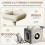 (Light Grey/Beige-107CM) Grey Cat Tree With Doors, Hammock, Scratching Post-53/70/107/162/131CM 7