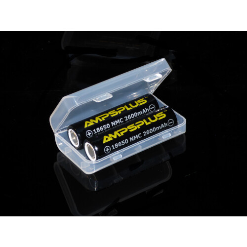2x Ampsplus V5A 18650 2600mAh 30A 3.7V Battery Flat