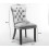 (Blue) Set of 4 Lux Velvet Kitchen Dining Chairs Knocker 8