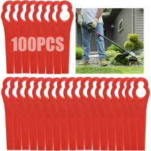 100x Plastic Blade Set Cutter For Cordless Grass Trimmer Strimmer Replacement