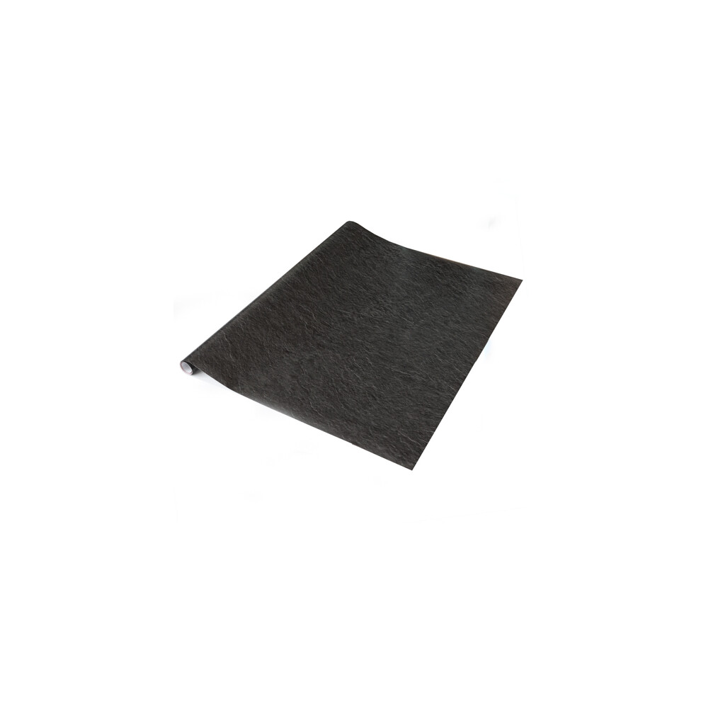 (67.5Cm) Dc Fix Black Slate Sticky Back Plastic Vinyl Wrap Film (2M Long)