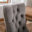 (Grey) Set of 6 Velvet Upholstered Kitchen Dining Chairs 5