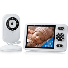 Baby Monitor with Camera and Night Vision No Wifi, 3.5-inch Screen Wireless Video Monitor, VOX Mode, 2-Way Audio, 3 Lullabies, Temperature Monitoring