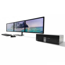 Triple Screen PC Computer Setup Desktop 480 SSD i5 Windows 11 Wi-fi - Refurbished