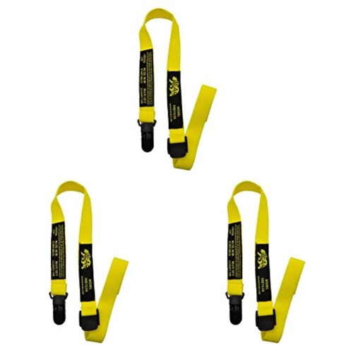 Clip Attachment Yellow Safety Lanyard 3 Pack
