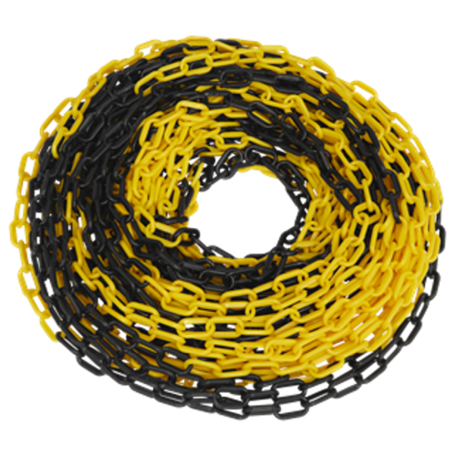 Sealey Safety Chain Black/Yellow 25m X 6mm