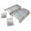 Selections Fence Panel Security Bracket Set (20 Pack) Galvanized Steel Post Clips 1