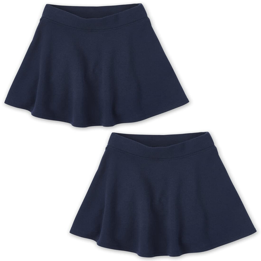 The Children's Place girls Active French Terry Skort Skirt Set Tidal 2 Pack Medium US