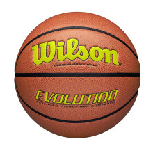 WILSON Evolution Game Basketball, Gelb, Mittlere Gr e 28,5 Zoll