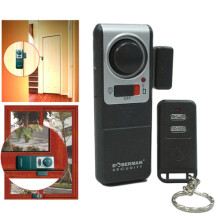 DOBERMAN SE-0137 4-in-1-Haushalts-Diebstahlsicherung für Türen und Fenster, magnetische Federinduktion, superlautes, einfaches Alarmset