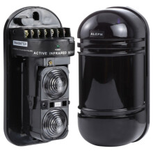 100-m-Alarm-Doppelstrahl-Infrarot-Fotodetektor ABT-100 (Schwarz)