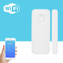 WDS02 Drahtloses WiFi-Alarmsystem für Tür- und Fenstersensoren, Smart-Home-Sicherheitstür-Magnetschaltersystem (weiß)