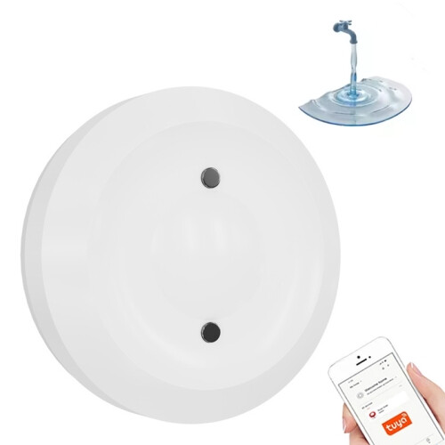 Zigbee Smart Wasserlecksensor Wasserimmersionssensor unterstützt Tuya APP / Google Assistant / Aleax / Yandex Alice