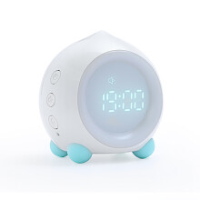 (White) Digital Alarm Clock, LED Bedside Clock Dual Alarm Clock with Night Light, Alarm Clock for Kids, Small Alarm Clock for Home Bedroom Travel