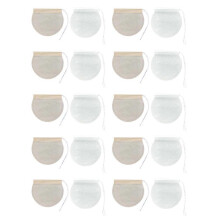 (As show, One size) 200Pcs Disposable Tea Bags Drawstring Spice Filter Bags Loose Leaf Holders