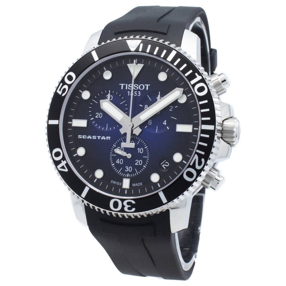 Tissot Seastar 1000 T120.417.17.041.00 T1204171704100 Chronograph 4 Jewels Quartz 300M Men's Watch