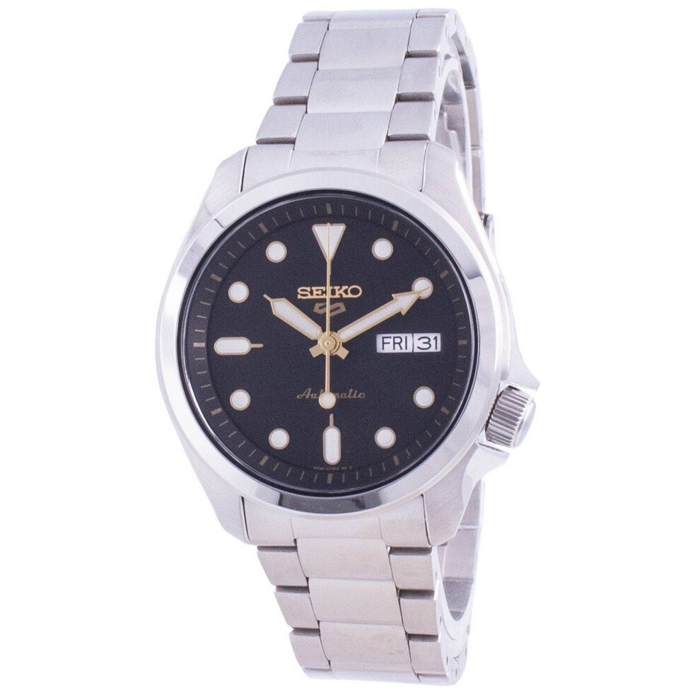 Seiko 5 Sports Black Dial Automatic Srpe57 Srpe57k1 Srpe57k 100M Men's Watch