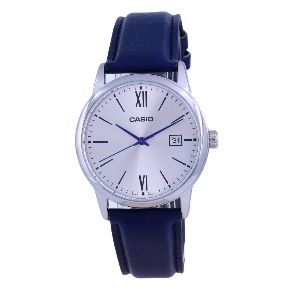 Casio Silver Dial Stainless Steel Analog Quartz MTP-V002L-2B3 MTPV002L-2 Men's Watch