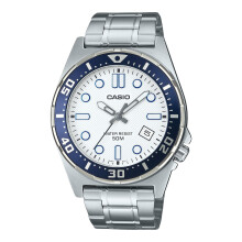Horloge - CASIO - DIVER 50M - Waterdichtheid 5 ATM - Behuizing 43,5 mm - RVS band