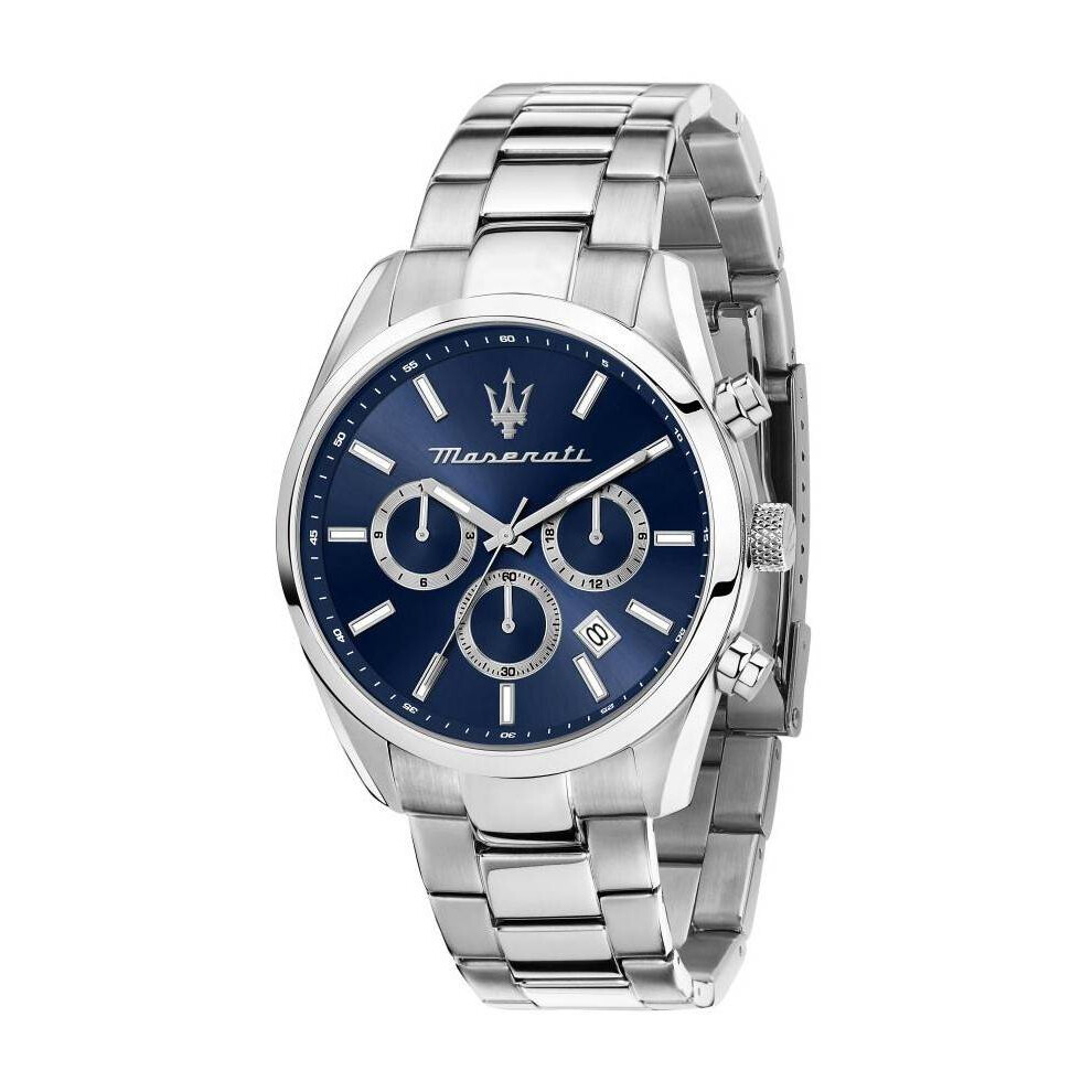 Maserati Attrazione Chronograph Stainless Steel Blue Dial Quartz R8853151005 Men's Watch