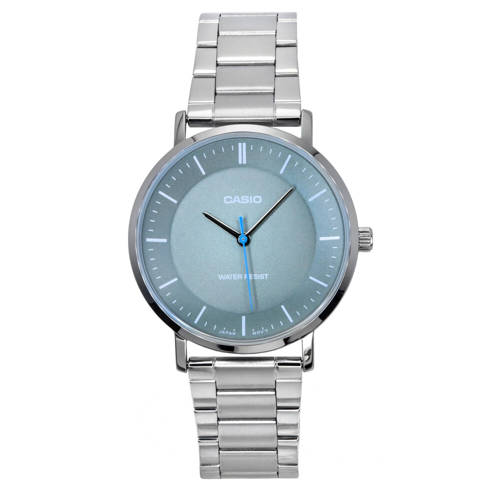 Casio Standard Analog Stainless Steel Grey Dial Quartz MTP-VT04D-8E Men's Watch