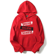 ADRO Herr Hoodie i 100% Bomull (H20-M-DBA-RD_Röd_2XL)