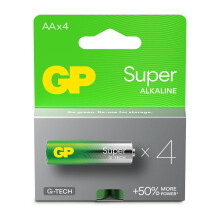 GP Batteries GPSUP15A763C4 Pile LR6 (AA) alcaline(s) 1.5 V 4 pc(s)