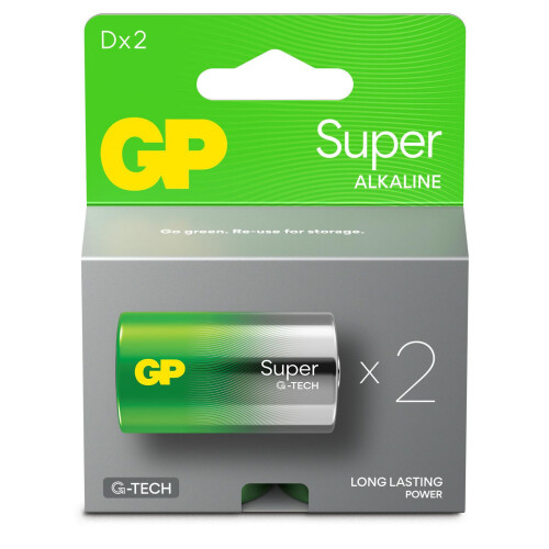 GP Super Pile LR20 (D) Alkaline 1,5 V 2 Stück