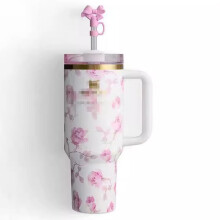 (white, 40oz) Large Capacity Car Ice Mug H2.0 FlowState Unbreakable 40oz Cups