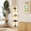 Homcom HOMCOM Corner Floor Lamp with Dimmable Warm White LED Light, Oak 7