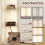 Homcom HOMCOM Corner Floor Lamp with Dimmable Warm White LED Light, Oak 5