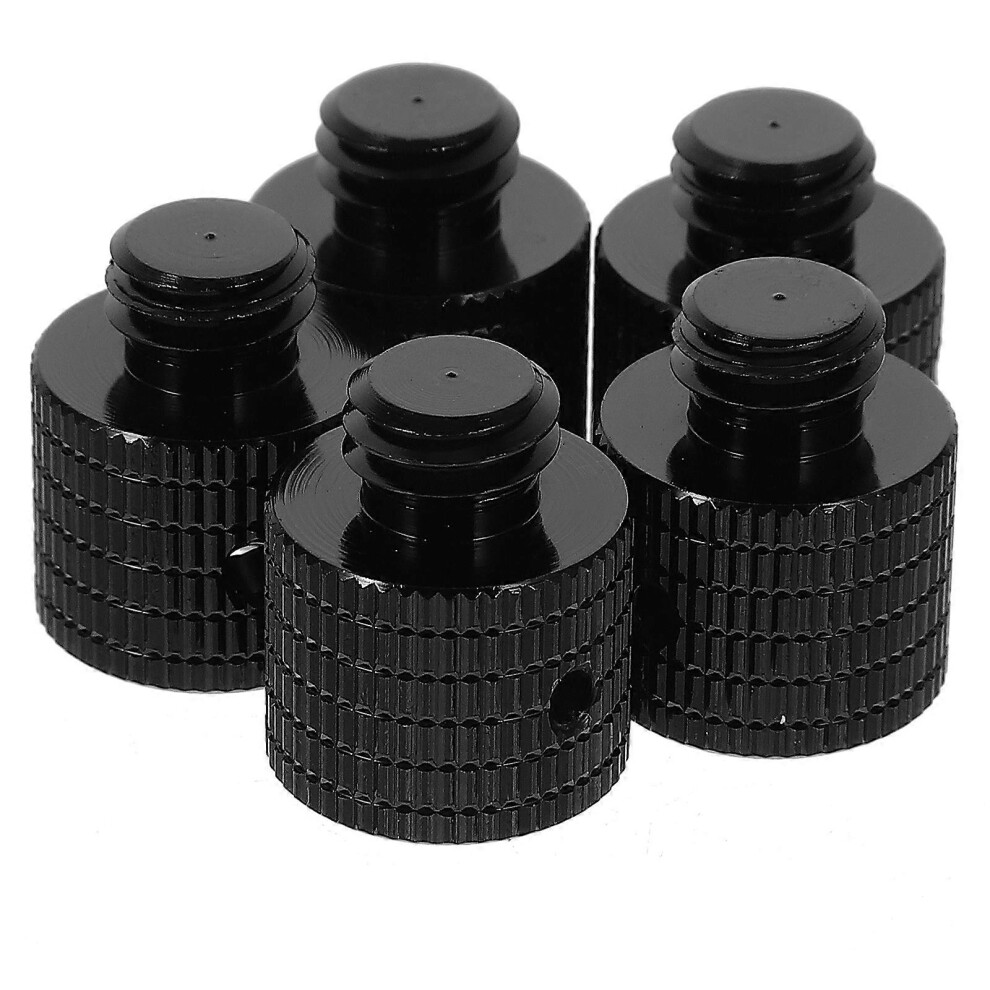(As Show, One Size) 5Pcs Camera Screw Adapters Camera Mount Screws Aluminum Alloy 3/8 To 3/8 Tripod Screw Adapters 6974185854588
