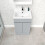 NES Home Nes Home Matte Grey 500 mm Freestanding Basin Vanity Unit 3