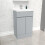 NES Home Nes Home Matte Grey 500 mm Freestanding Basin Vanity Unit 5