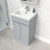 NES Home Nes Home Matte Grey 500 mm Freestanding Basin Vanity Unit 4
