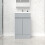 NES Home Nes Home Matte Grey 500 mm Freestanding Basin Vanity Unit 2